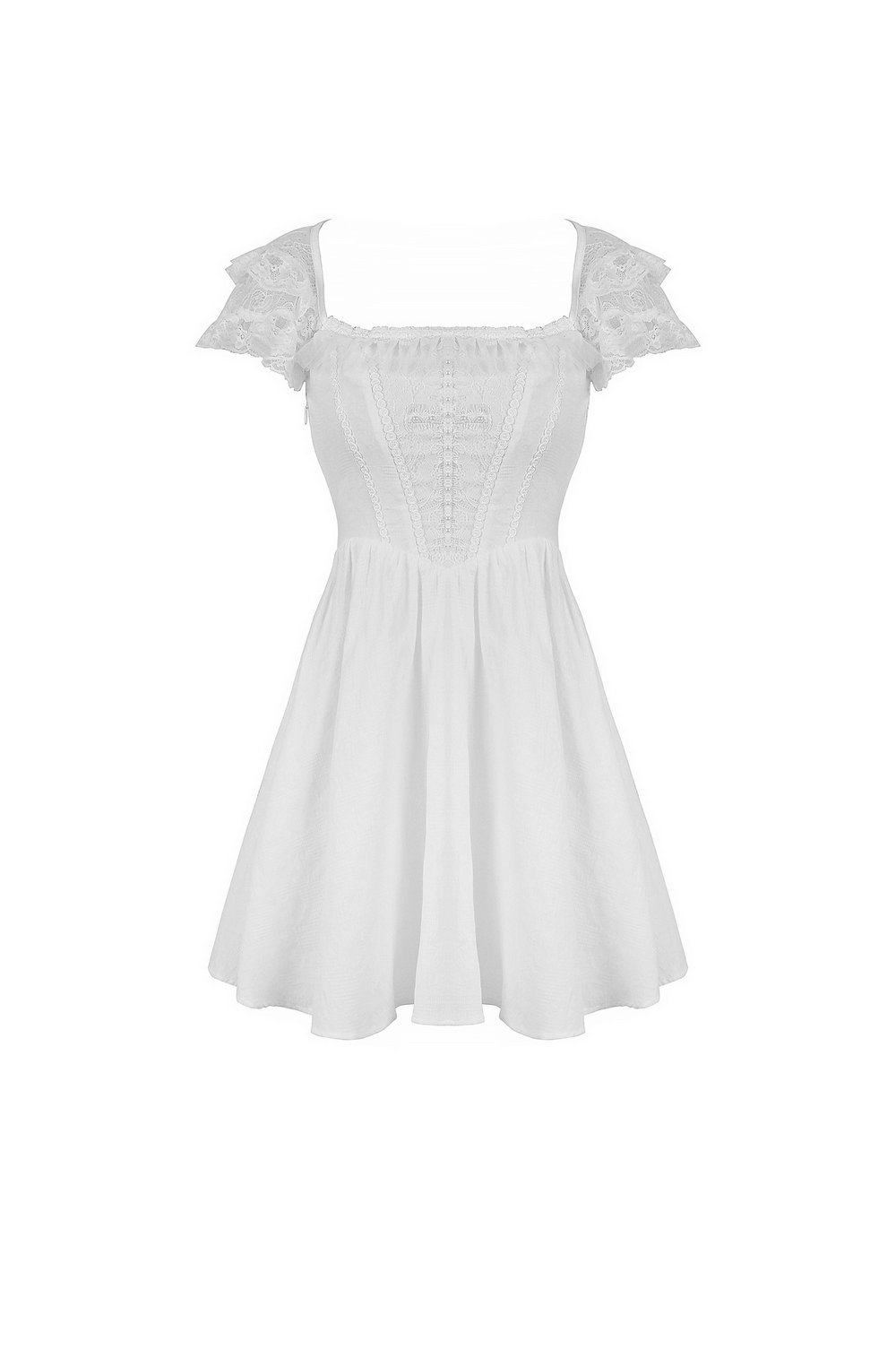 Angelic Women's Mini Dress with Lace and Beading - image 4