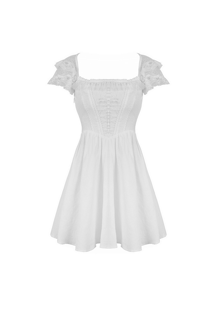 Angelic Women's Mini Dress with Lace and Beading - image 4