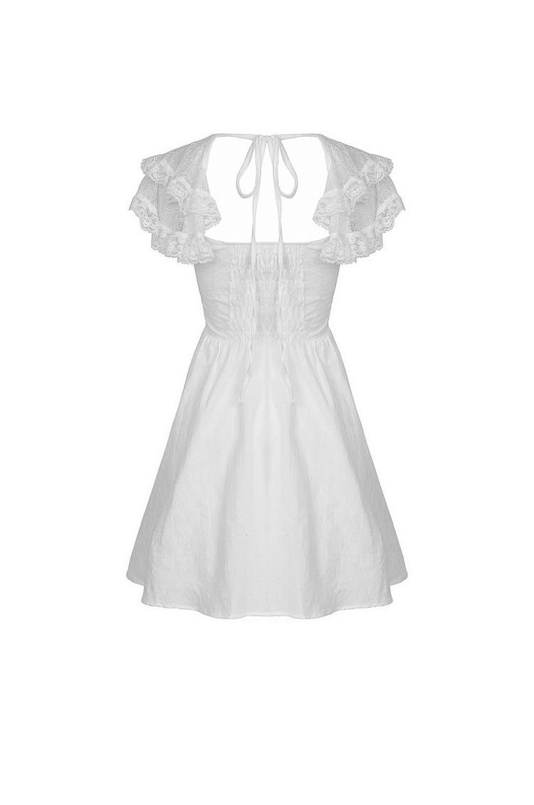 Angelic Women's Mini Dress with Lace and Beading - image 5