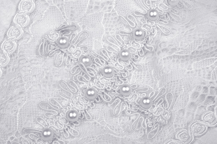 Angelic Women's Mini Dress with Lace and Beading - image 6