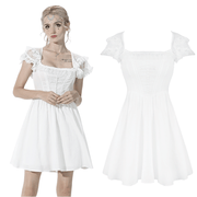 Angelic Women's Mini Dress with Lace and Beading - image 3