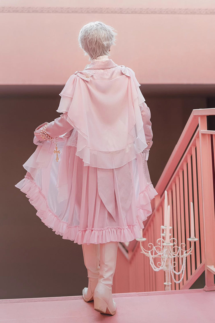 Pink Glass Castle Elegant Handsome Prince Ouji Fashion Lolita Pants - Product - 5