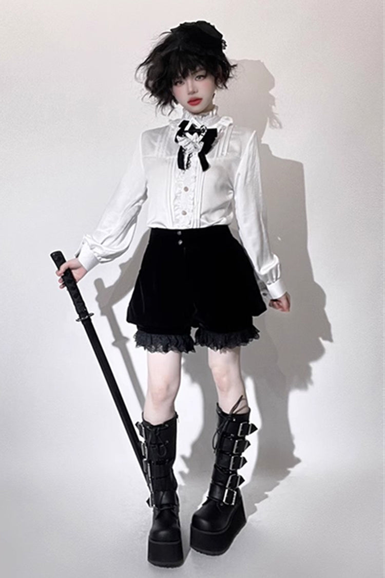 Black [Corrosion of The Heart] Ouji Prince Handsome Lolita Shorts - Product - 2