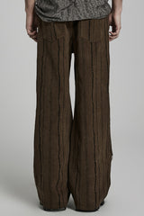 Metal Rivet Decoration Stitching Mesh Ripped Men's Steampunk Straight Pants 2 Colors - Product - 11