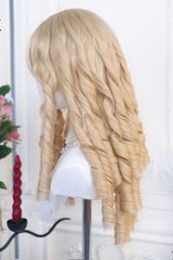 Blonde Sweet Japanese Roman Curls Lolita Long Wig - Product - 2