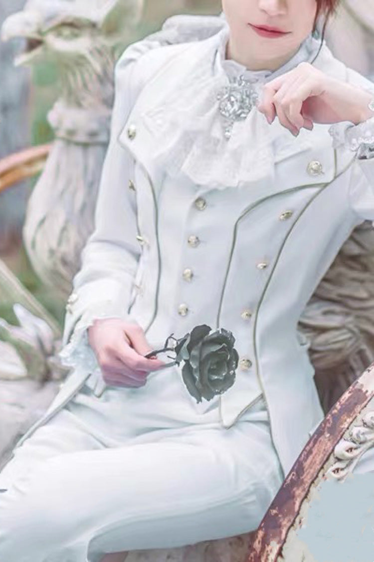Prince Style Retro Immortal Rose Ouji Lolita Trousers - Product - 4