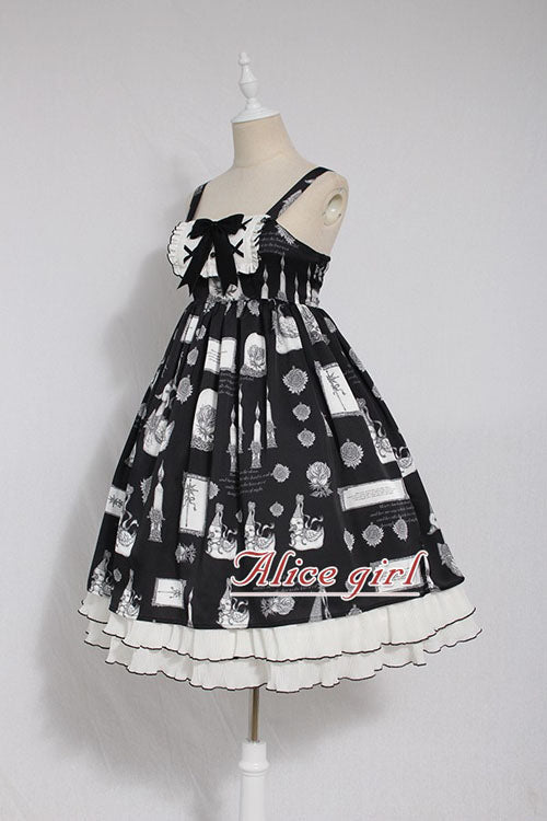 Christian Pious Duck Print Sleeveless Bowknot Sweet Lolita JSK Dress - Product - 9