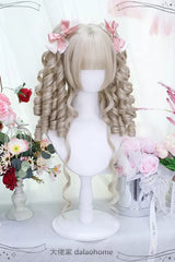 Beige Secondary Roman Curls Sweet Lolita Wigs - Product - 2
