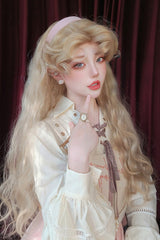 Golden [Barbie] Vintage Elegant Fluffy Wool Curl Lolita Wig - Product - 2