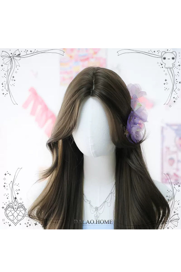 Brown Wavy Curly Sweet Lolita Long Wigs - Product - 3