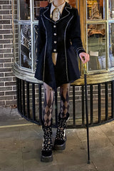 Black Hot Stamping Embroidery Ouji Handsome Cool Lolita Vest - Product - 4