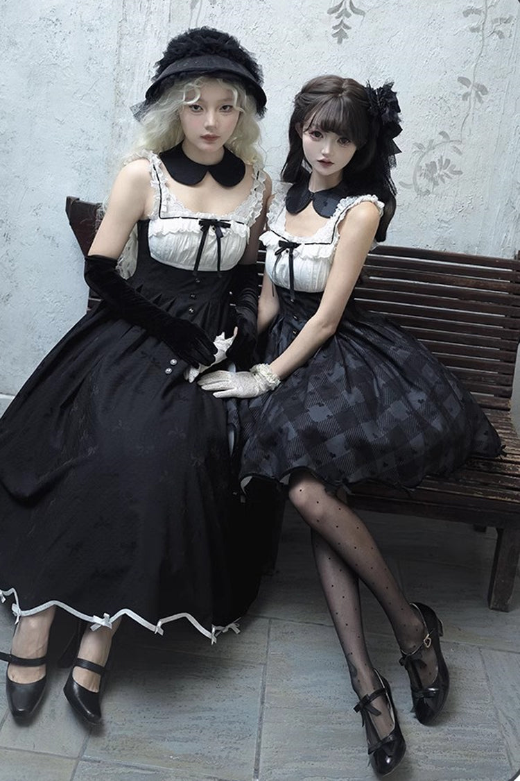 Black [Swan] Short Sleeves Sweet Elegant Princess Lolita Dress Long Version - Product - 9