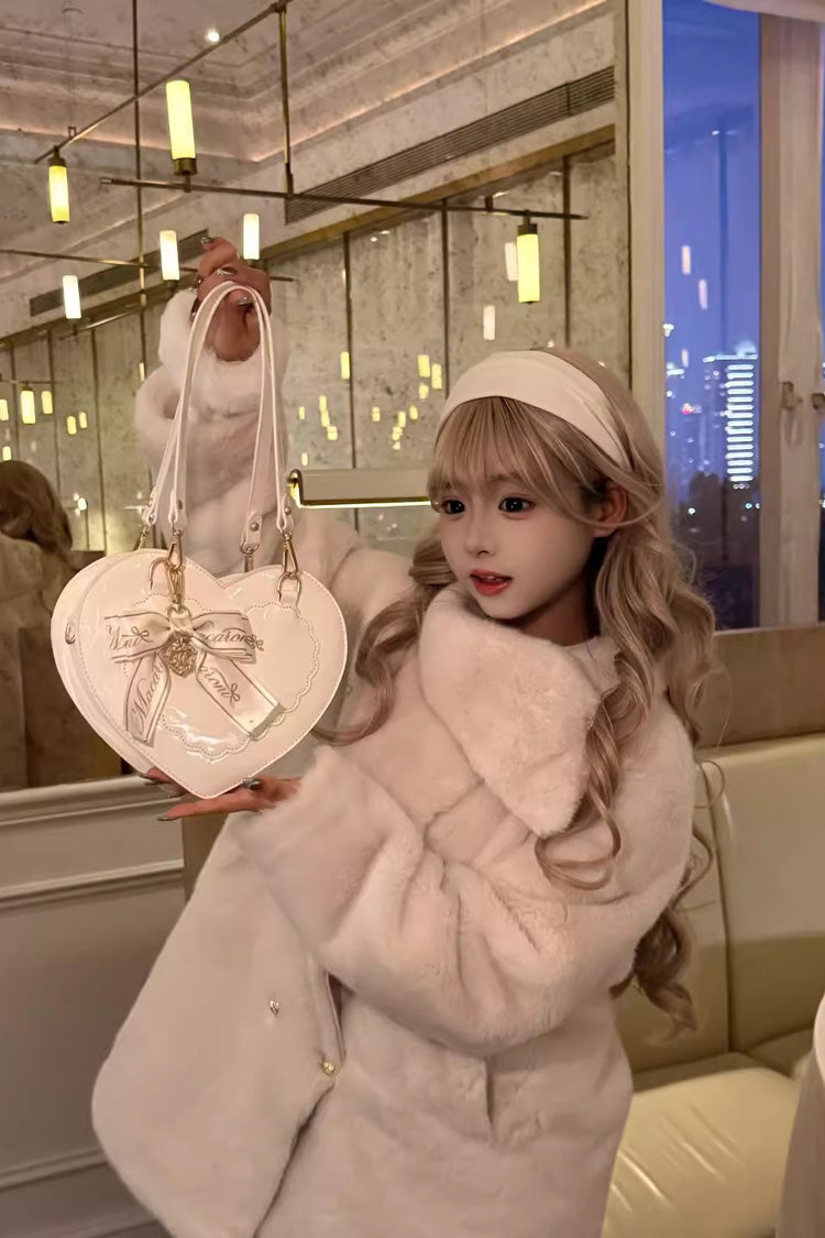 Heart-shaped Bow Elegant Sweet Lolita Crossbody Bag 4 Colors - Product - 10