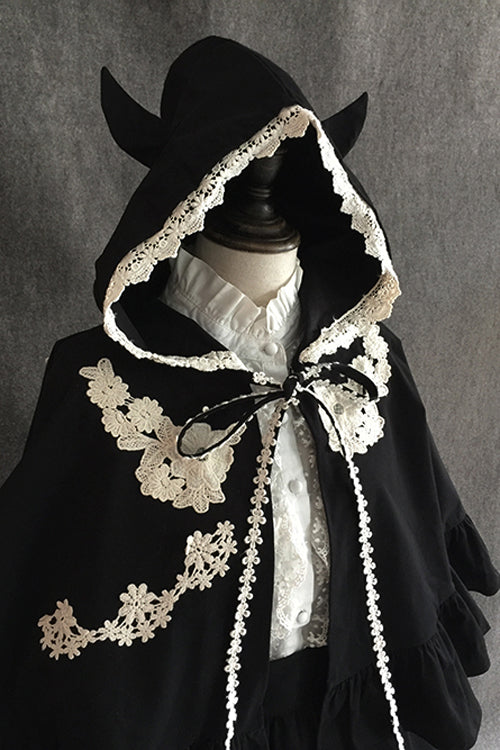 Black Devil Gothic Lolita Suspender Skirt - Product - 5