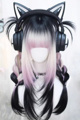 Dreamy Pink/Purple Gradient Sweet Lolita Long Straight Wig - Product - 4