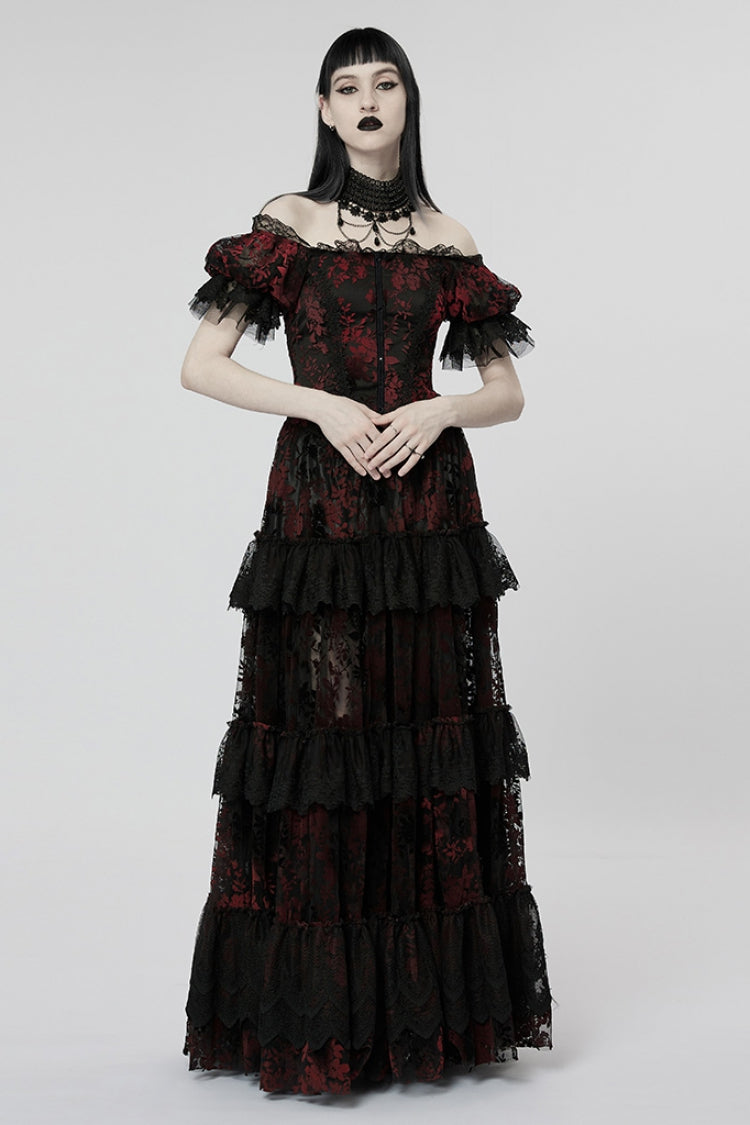 Black Pearl Hollow Lace Women's Gothic Gorgeous Choker - Product - 4