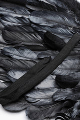 Artificial Leather Stitching Women's Steampunk Feather Wing Harness 2 Colors - Product - 8