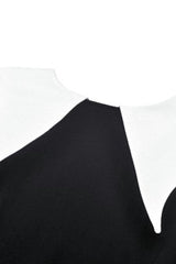 Black/White Point Peter Pan Collar Collar Long Sleeves Women's Gothic Vintage College Sweatshirt - Product - 24