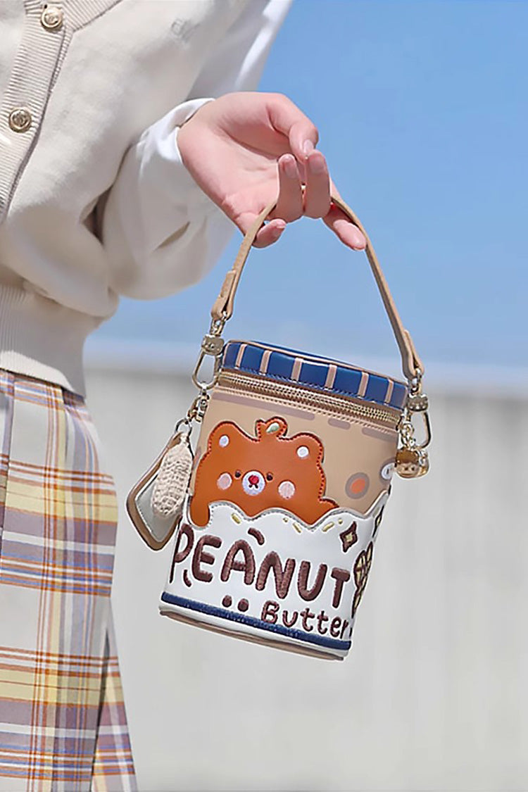 Multi-Color Embroidery Roaring Peanut Butter Sweet Lolita Bucket Bag - Product - 2