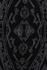 Black Embroidery Lace-Up Sheer Mesh Women's Gothic Skirt - Product - 8