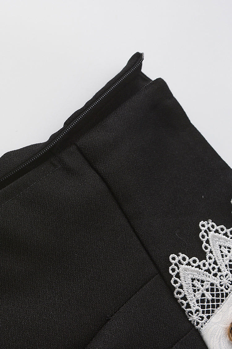 Black [The Secret of Fatima] Lace Ouji Vintage Prince Lolita Shorts - Product - 4