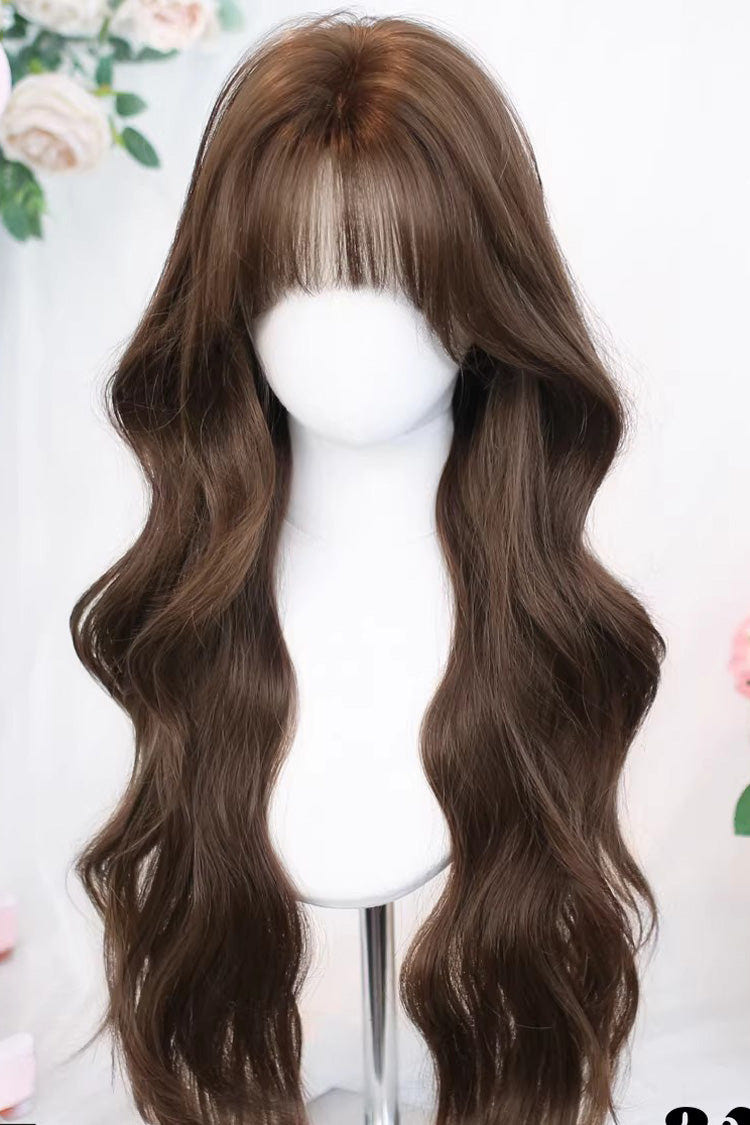 Flaxen Gold Big Wavy Long Curls Hair Sweet Effortless Chic Lolita Wig - Product - 4