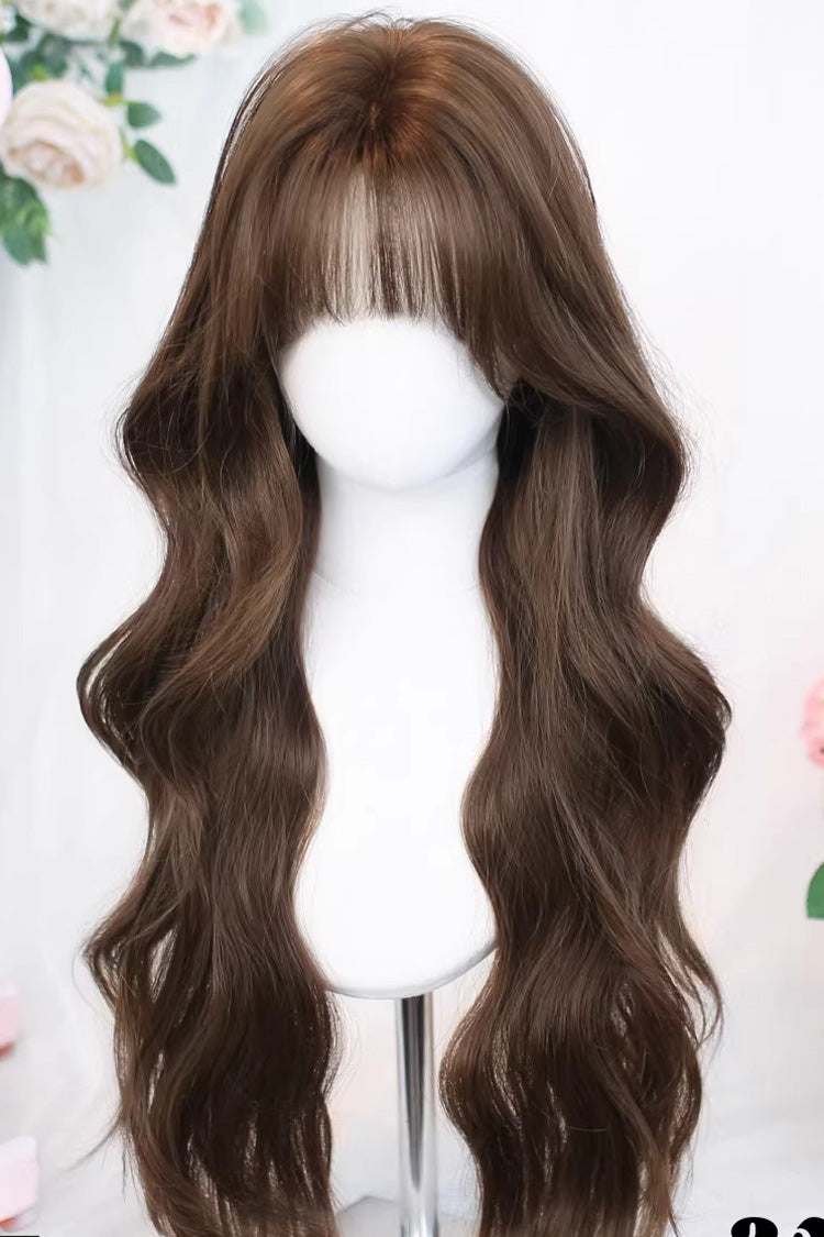 Flaxen Gold Big Wavy Long Curls Hair Sweet Effortless Chic Lolita Wig - Product - 4