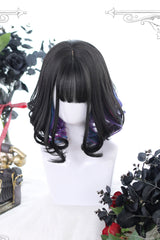 Multi-Color Micro-Curl Short Classic Lolita Wigs - Multi-Color - 1