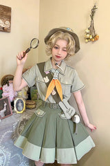 Green Bunny's Spring Journey Ouji Lolita Skirt - Product - 4