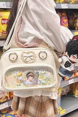 Sweet Anime-style Transparent Bow Japanese Lolita Itabag 5 Colors - Product - 15