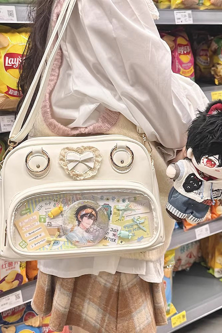 Sweet Anime-style Transparent Bow Japanese Lolita Itabag 5 Colors - Product - 15