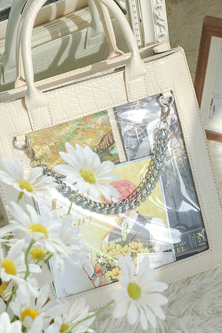 Transparent Black Chain Gothic Itabag 3 Colors - Product - 7