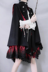 Double-breasted Gothic Prince Handsome Ouji Lolita Cloak Coat 3 Colors - Product - 12
