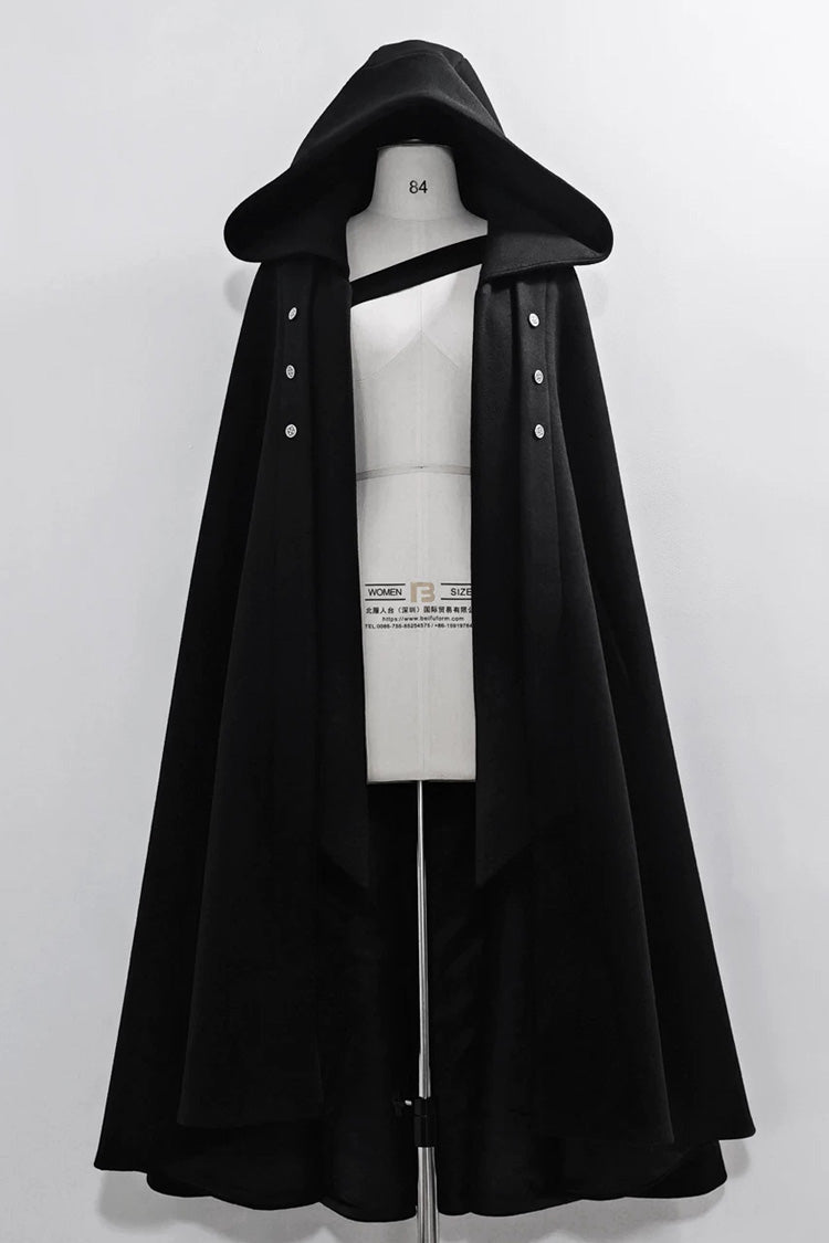 Black [Code 003] Long Sleeves Bow Vintage Elegant Prince Handsome Ouji Lolita Blouse Pants Cloak Set - Product - 3