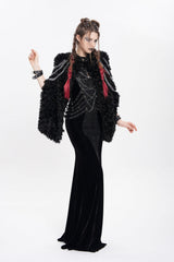 Black Halterneck Sleeveless Rivet Straps Chain Women's Punk Dress - Product - 8