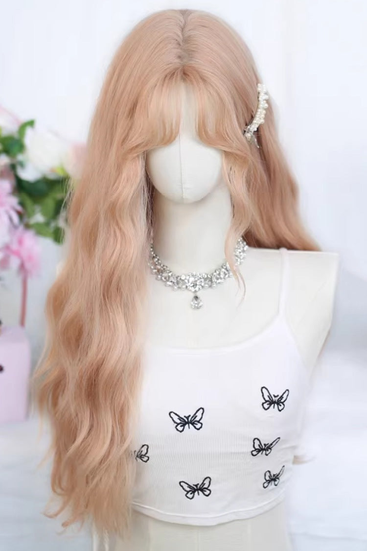 Sweet Doll Style Center Part Long Loose Wave Curly Wig 2 Colors - Product - 4