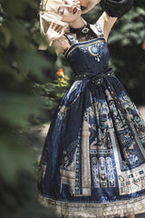 Dusk Best Egyptian Style Print Ruffle Gothic Lolita Dress 3 Colors - Product - 2