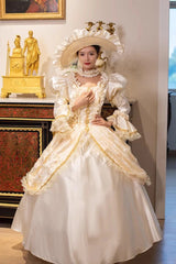 Champagne Medieval Court Cardigan Vintage Lolita Victorian Dress - Product - 2