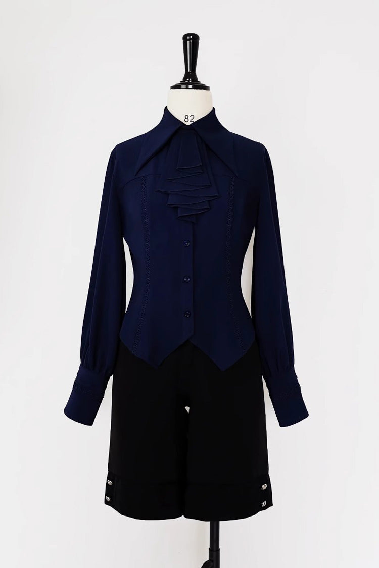 Medieval Lamb Long Sleeve Ouji Fashion Lolita Shirt 3 Colors - Product - 12