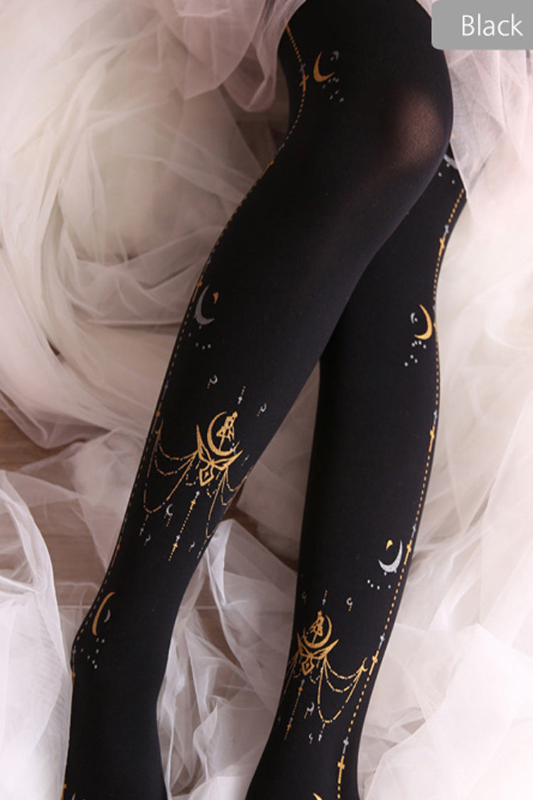 Sailor Moon Classic Print Lolita Pantyhose 2 Colors - Product - 5