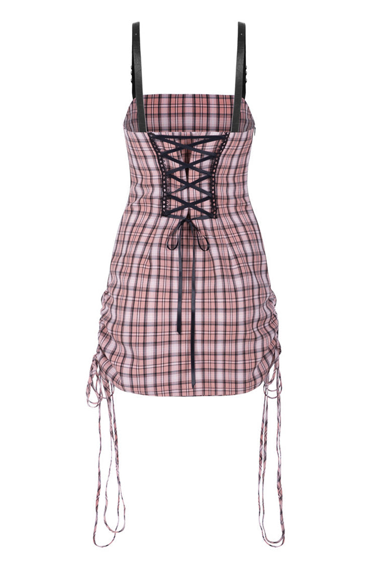 Cute High Waist Women's Steam Punk Strap Dress - Product - 11