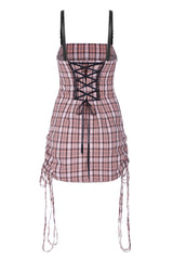 Cute High Waist Women's Steam Punk Strap Dress - Product - 11