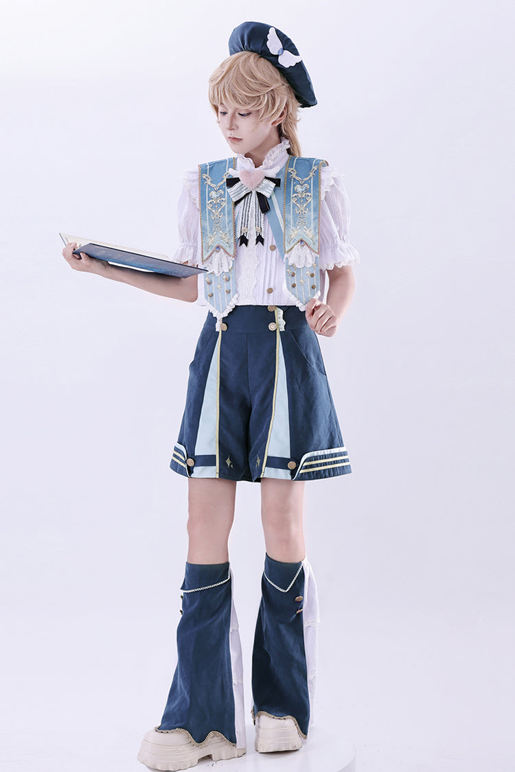 Blue [Messenger of Heaven] Ouji Prince Handsome Lolita Shorts - Product - 8