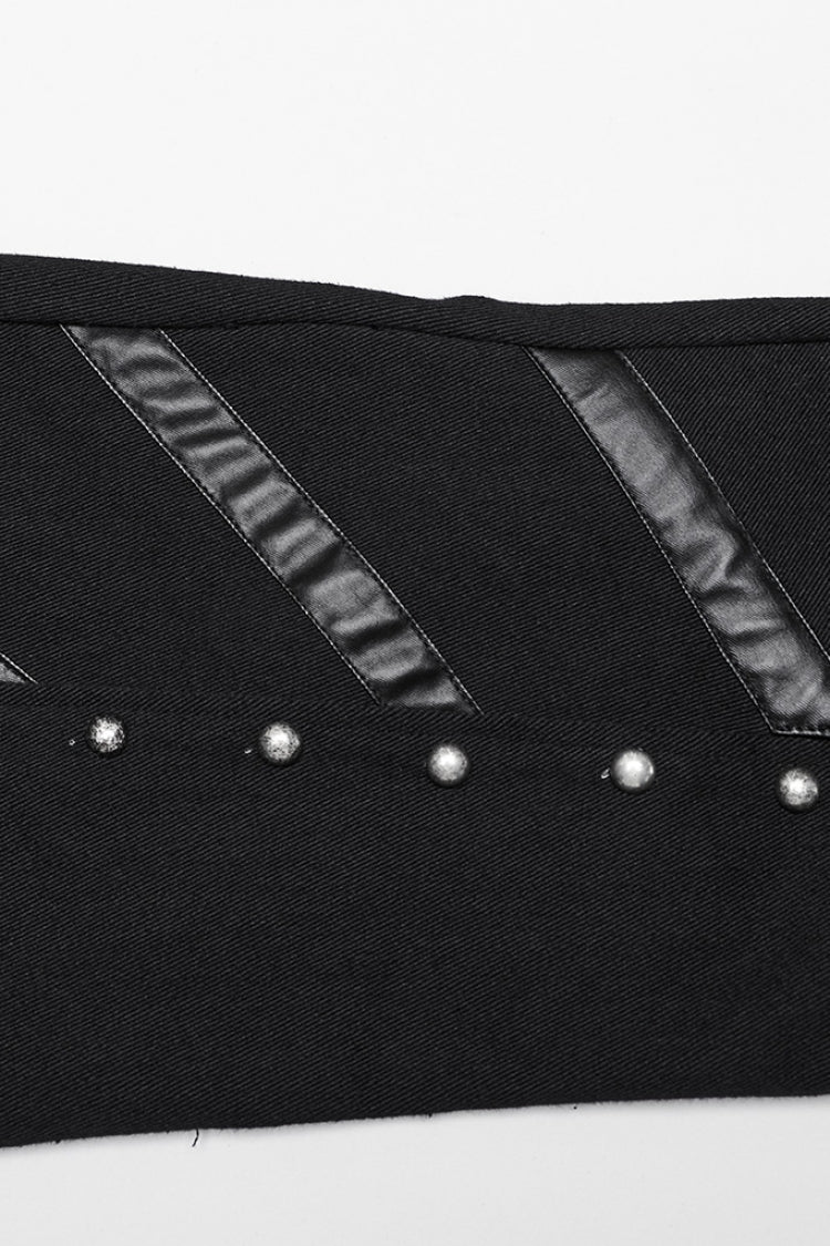 Black Mesh Rivet Women's Punk Flared Pants - Product - 7