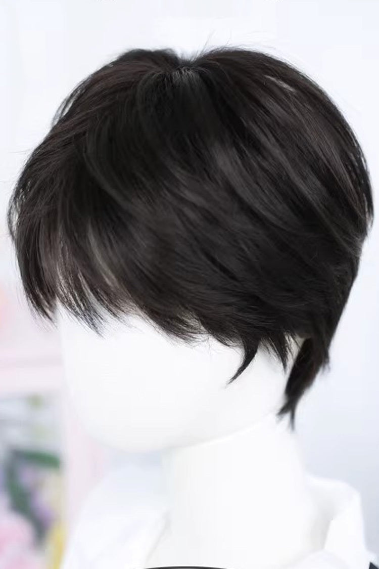 Natural Black Cool Androgynous Short Lolita Wig - Product - 3