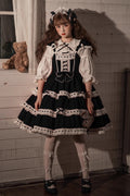 Black Antique Dolls Triple-Layered Bowknot Sweet (Set) front view