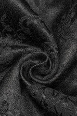 Black Lapel Collar Multi-layer Floral Print Ruffle Lace Mens Gothic Vest - Product - 6