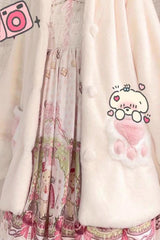 [Sleepy Bear and Cat] Long Sleeves Hooded Sweet Lolita Coat 3 Versions - Product - 2
