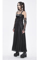 Black Buckle Strap Eyelets Womens Gothic Jsk Dress - Product - 4