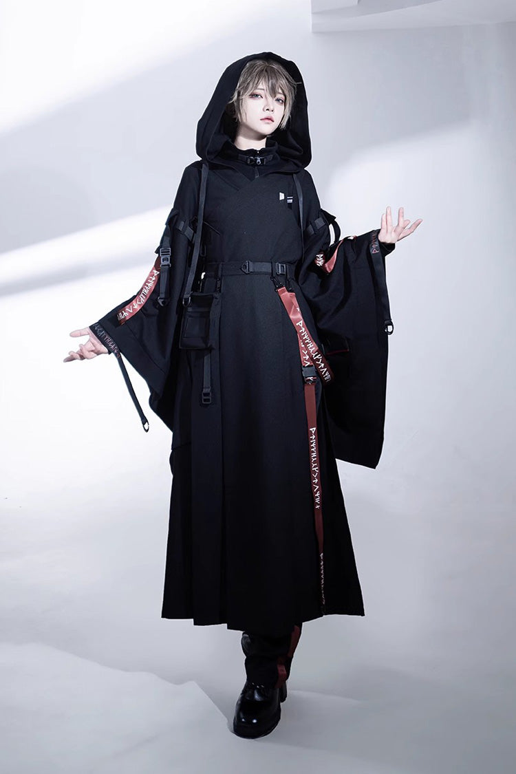 Black Unmarked Blade Gothic Handsome Ouji Lolita SK Skirt - Product - 8